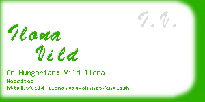 ilona vild business card